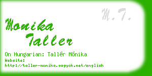 monika taller business card