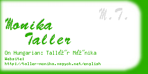 monika taller business card